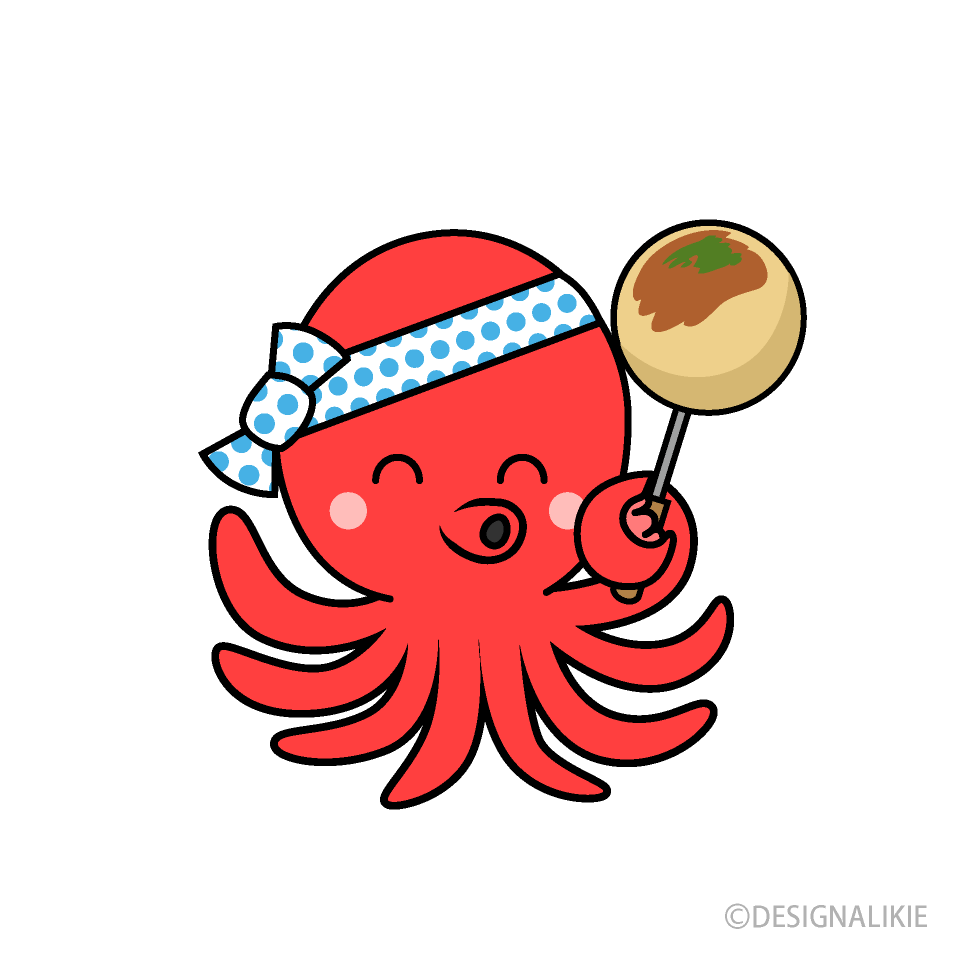 たこやきのイラストおしゃれでかわいいフリーイラスト素材 イラストナビ