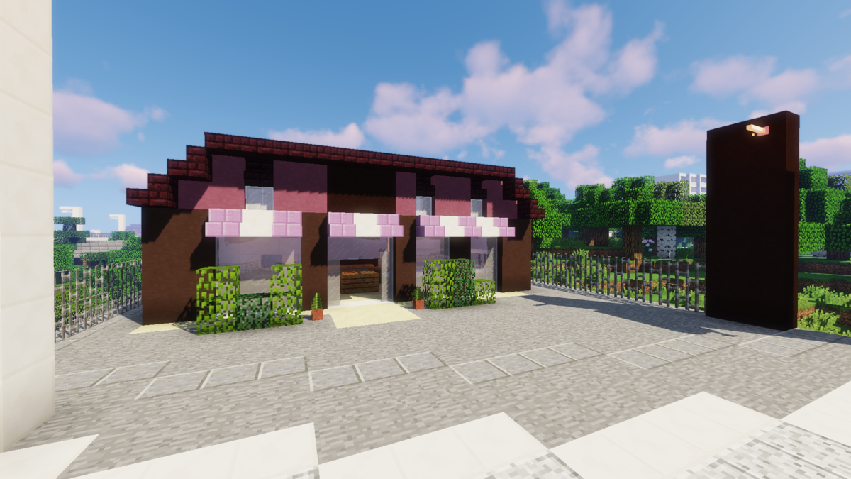 マイクラ 簡単でオシャレなカフェの作り方 内装脱・初心者を目指すマインクラフト