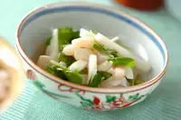 簡単ホタテのヒモときゅうりの酢の物