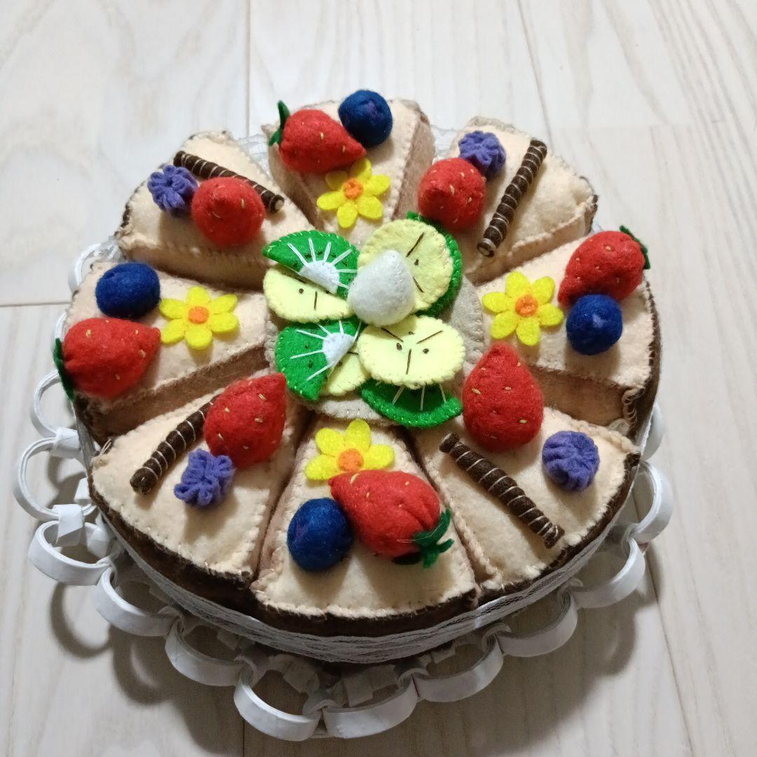 フェルトケーキNo.141 、142、平面バースデイケーキひより様専用