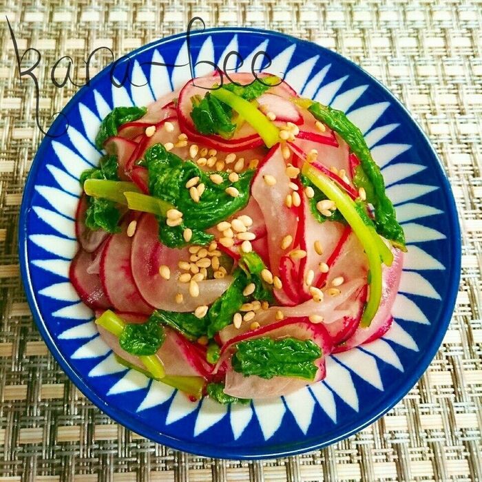 こまつなとラディッシュのサラダ