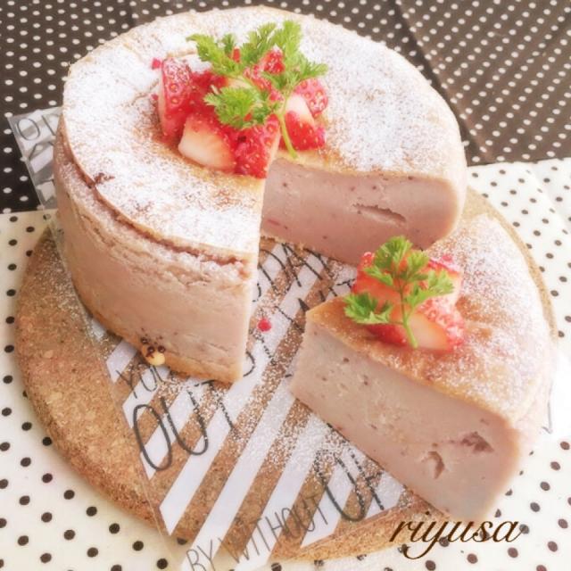 フルーチェで作るいちごレアチーズケーキ🍓