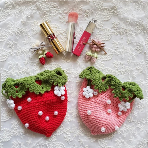 ReoReo07☆:いちごポシェット３姉妹完成☆