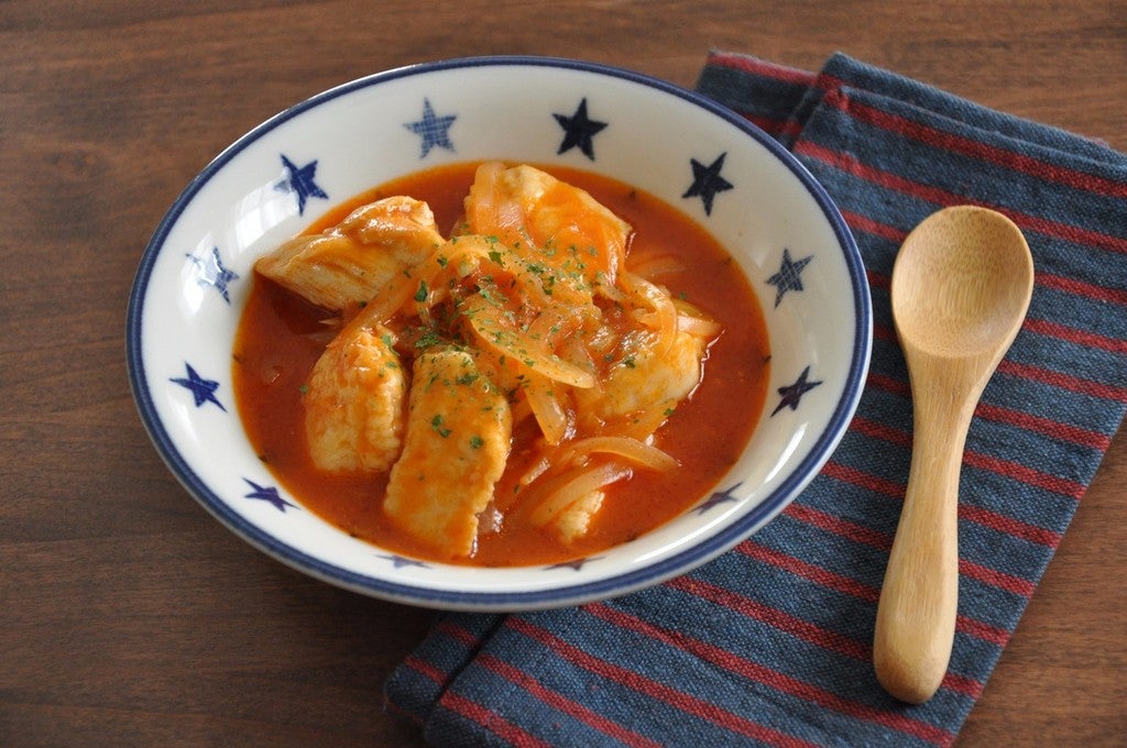 こどもと挑戦！ かんたんレシピ♪ 鶏肉のトマトジュース煮岡山県北の生活情報 アットタウンWEBマガジン