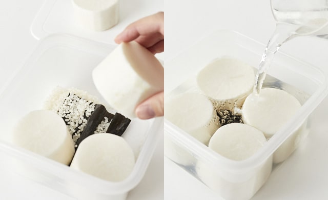 レンジで味しみしみ〜♩大根と油あげの甘辛煮