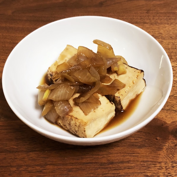 酒のあてに♡甘辛照り焼き豆腐