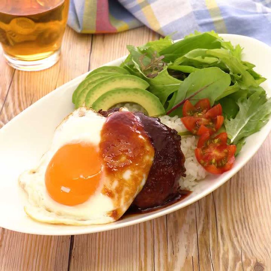 おろしソースで食べる 和風ロコモコ丼