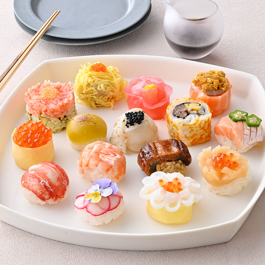 おもてなしに♪ひとくちサイズのてまり寿司