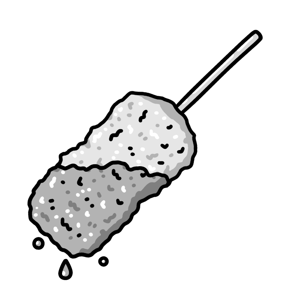 ソースに漬けられた串カツのイラストかわいいフリー素材集 いらすとや