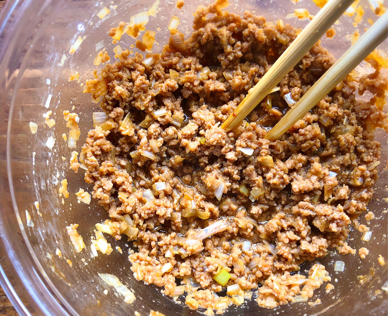 レンジで簡単☆肉味噌うどん