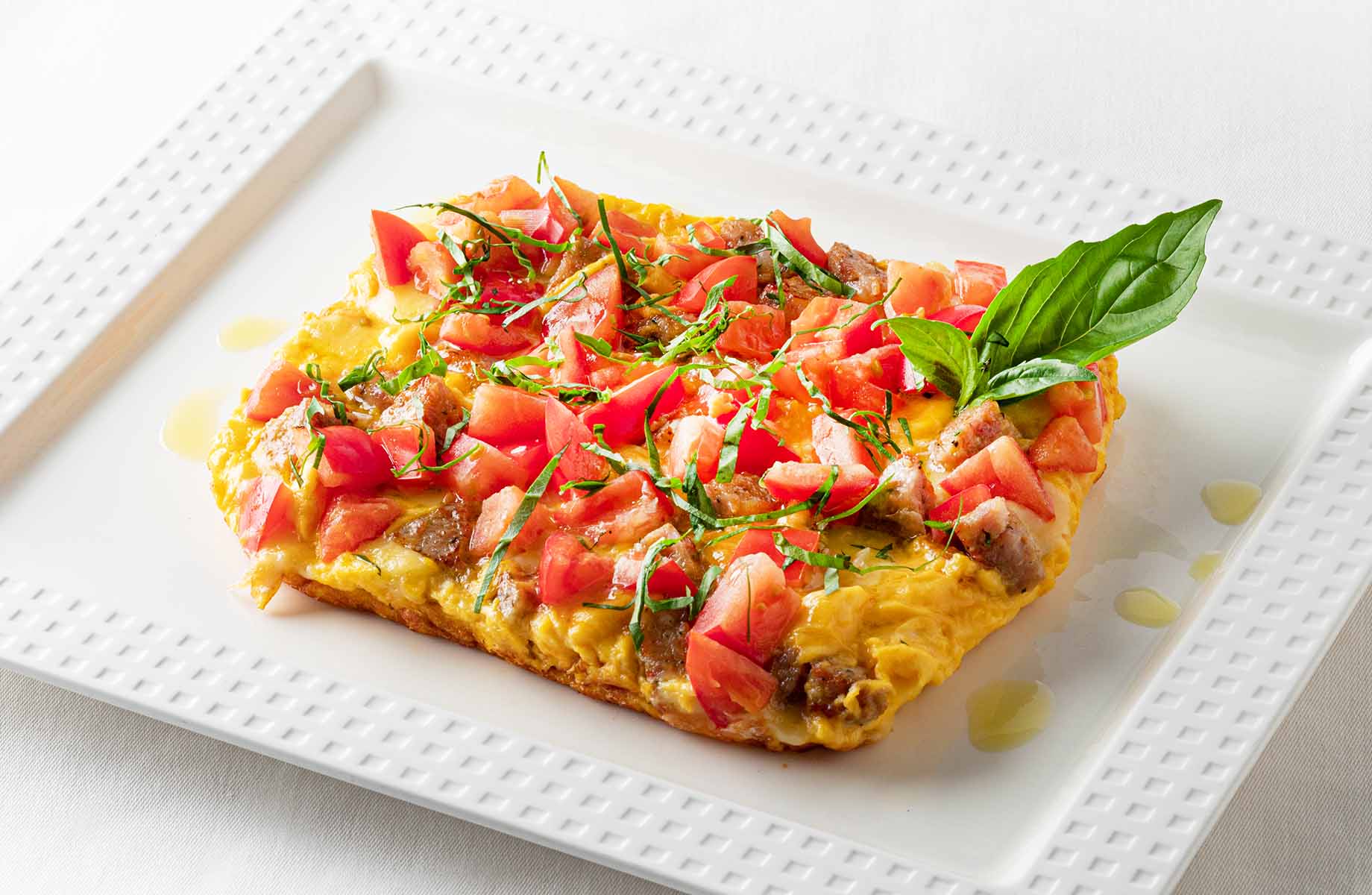 ふわふわチーズオムレツ