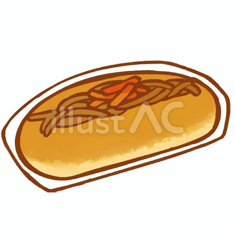 焼きそばパンイラスト無料イラスト・フリー素材なら「イラストAC」