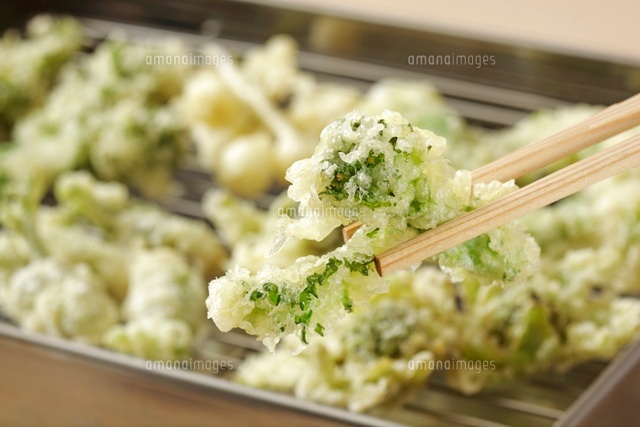 菜の花の天ぷら 副菜