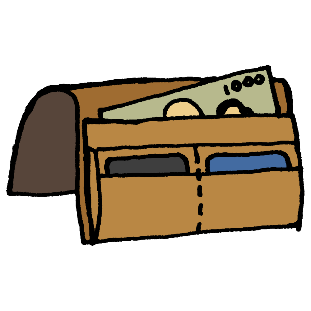 お財布のもこもこ吹き出し白黒フレーム飾り枠イラスト無料イラスト かわいいフリー素材集 フレームぽけっと