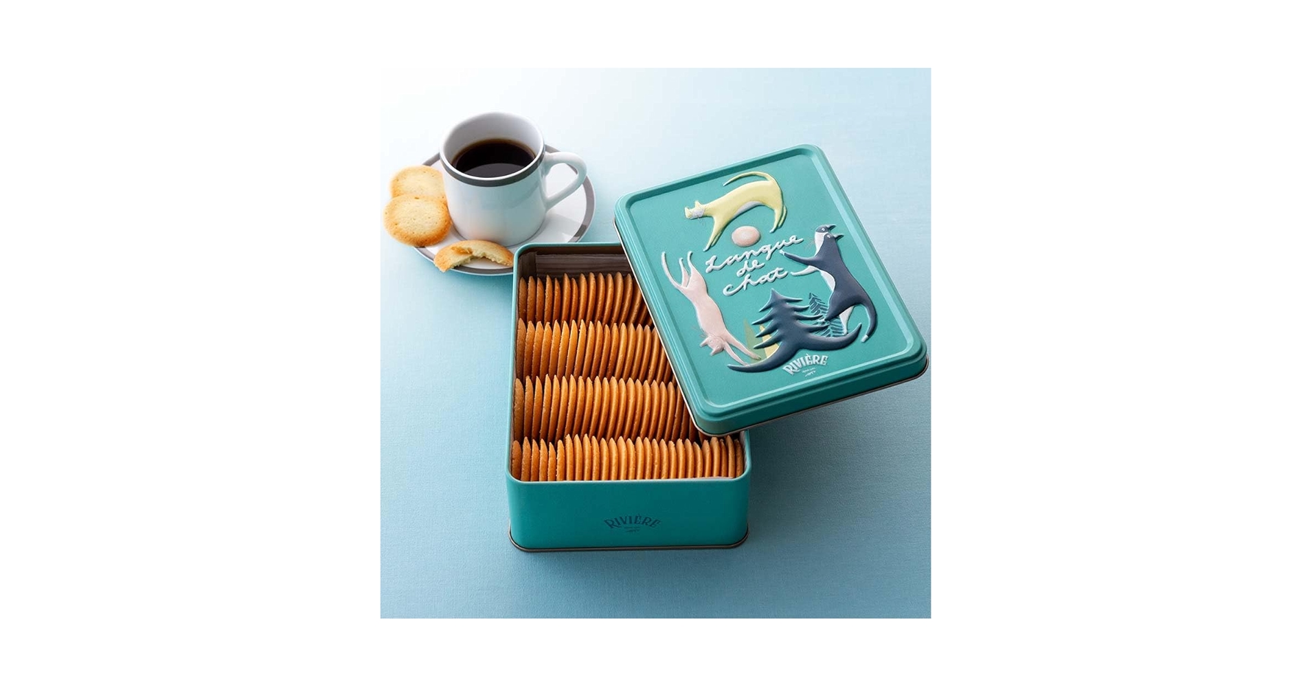 リビエール マノン ラングドシャ 2缶セット リビエール「マノン」「ラングドシャ」クッキー缶2種nobu