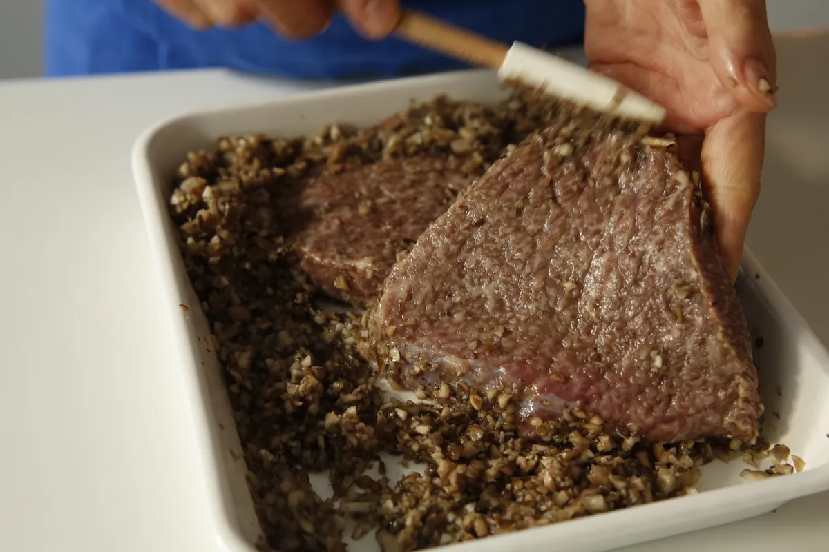 スカートステーキのマリネ