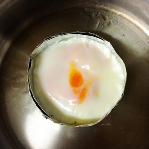 アルミホイルで簡単！丸い目玉焼き♡