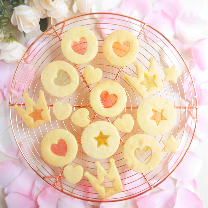 サクサク！キュートに♡ ステンドグラスクッキ