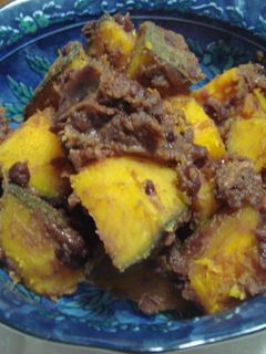 めんつゆで味付け かぼちゃのいとこ煮