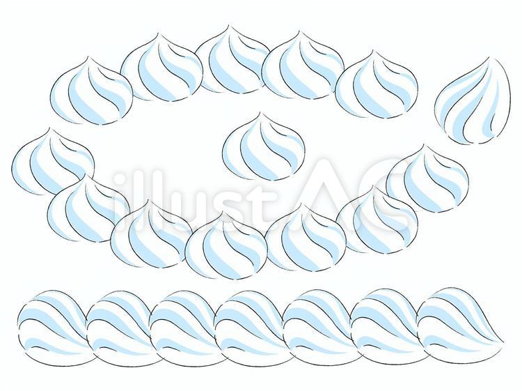 ホイップ クリーム。ベクトル イラスト セットのイラスト素材・ベクター Image 36153885