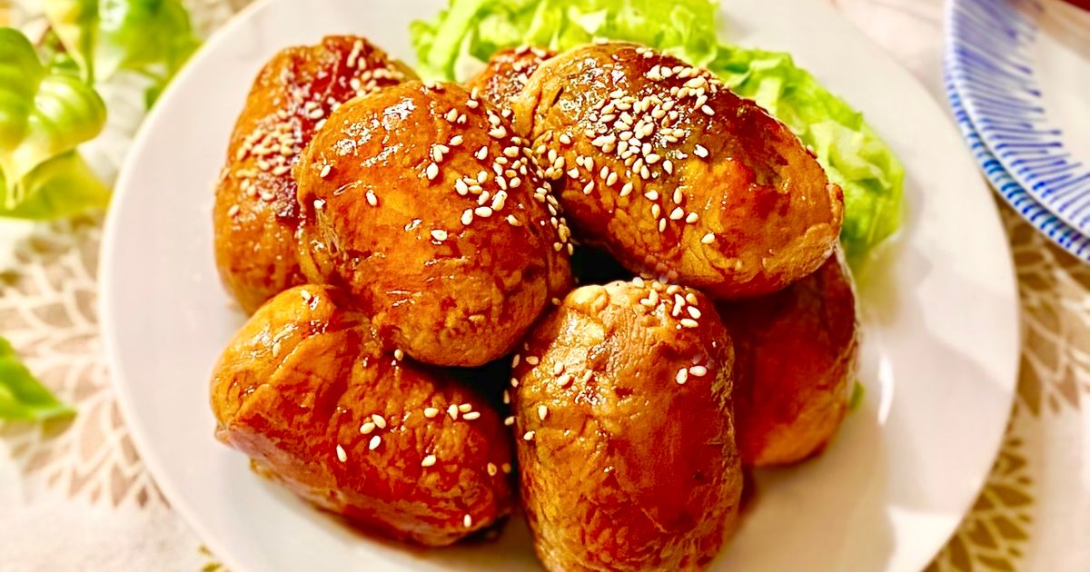 香り爽やか！ジューシー肉巻きおにぎり