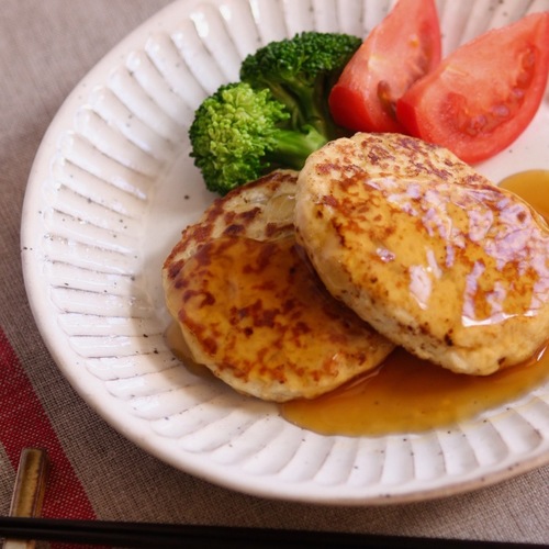 たけのこ たっぷり！めんつゆソースの和風ハンバーグ
