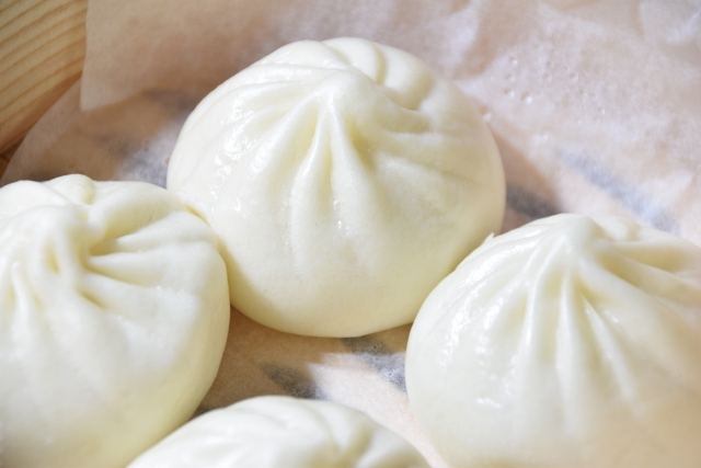 花巻☆肉まんの皮だけの蒸しパン☆中華饅頭