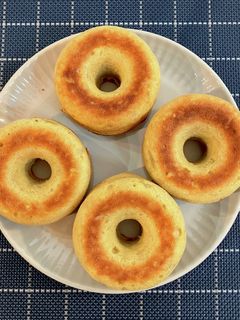 固くならない 100均型で作る米粉焼きドーナツの作り方