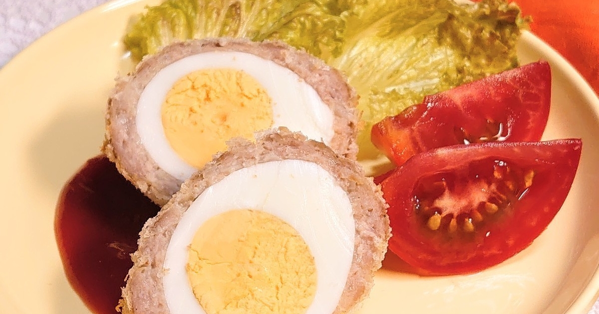 オーブンで♪煮込みスコッチエッグ : aiai @cafe