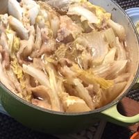 フライパンで 白菜と豚肉のミルフィーユ鍋風