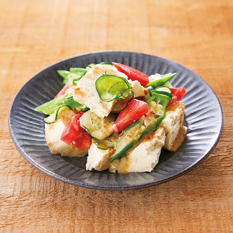 トマトとみょうがの豆腐サラダ めかぶドレッシング旬を味わう お手軽レシピ JAグループ