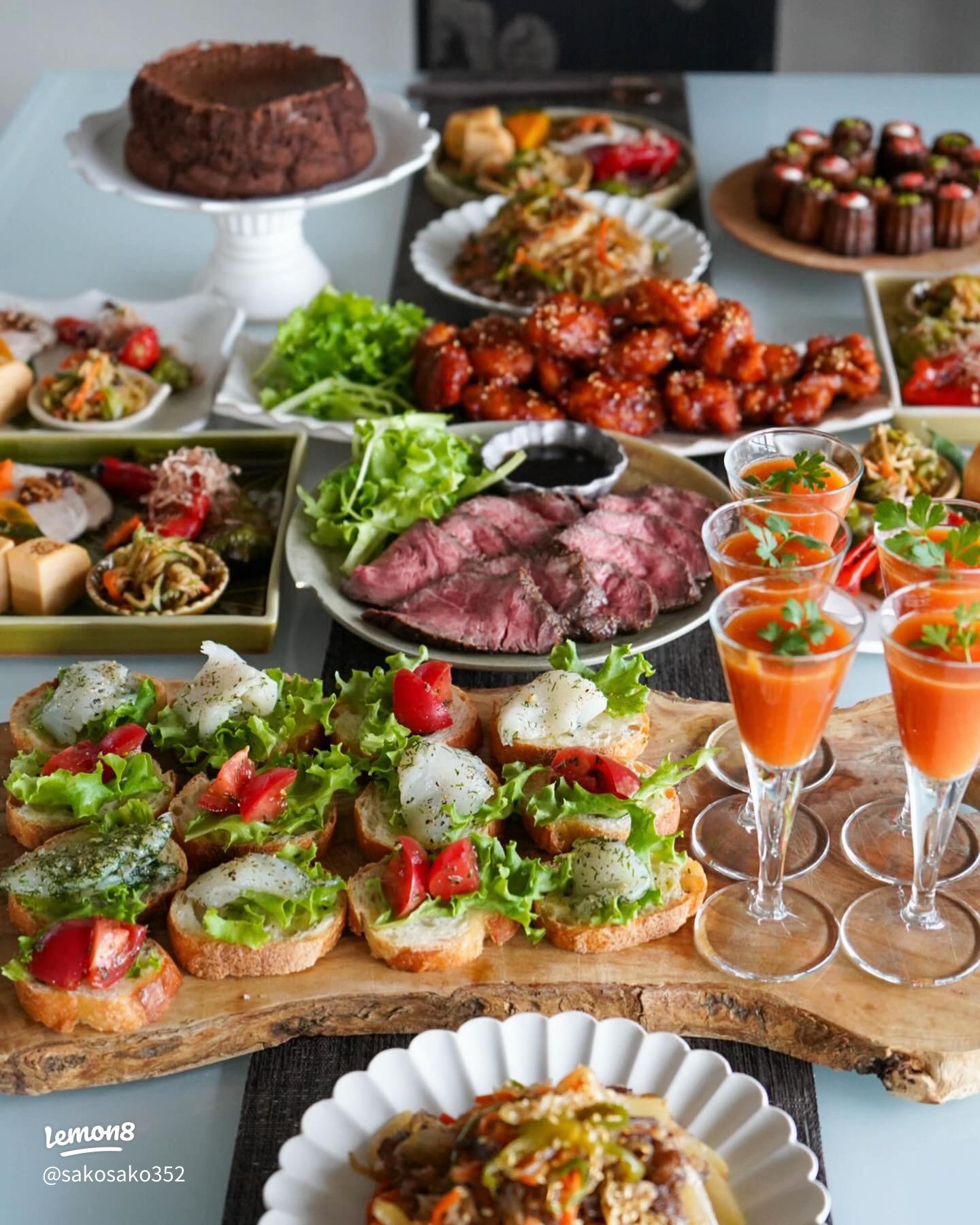 ホームパーティー料理にもブルサンは大活躍！紅白をモチーフにした新春らしいサラダはいかが？レシピサイトNadia