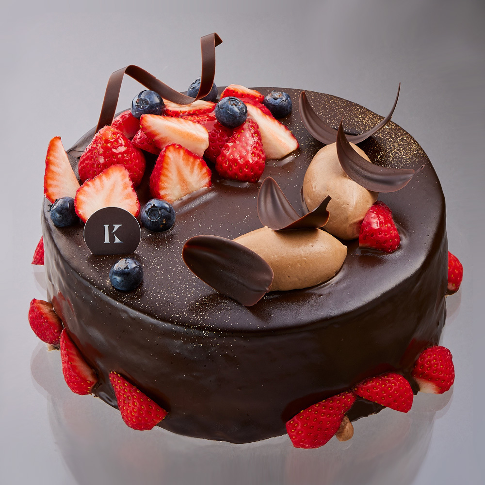 ≪こだわりの≫生チョコ フルーツ デコレーションケーキ*冷凍ケーキ ホールケーキ6号:約6〜8人分チョコ ケーキ チョコレートケーキ ショコラケーキバースデー ケーキ 誕生日 記念日 可愛い 贈り物 の通販価格比較のビカム