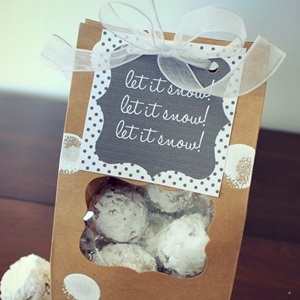 ホワイトデーにおすすめ♪スノーボールいろいろ3種とラッピングビジュアル系フード