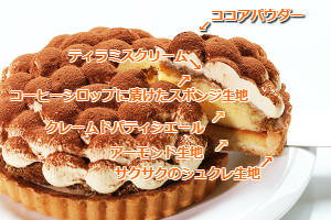 １月おすすめケーキ ティラミスタルト - 松本市のケーキ屋 5HORN ファイブホルン公式