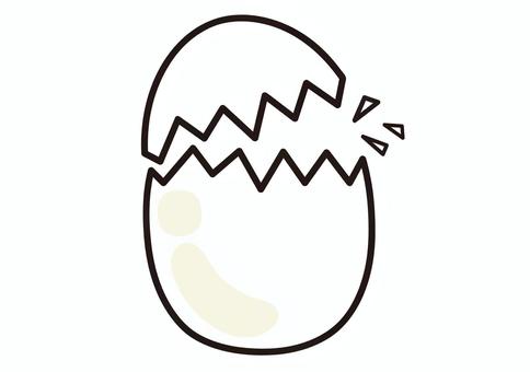 Icon_B163 動くイラスト「卵を割る」 -無料イラスト・アニメーション素材TELOPICT.com