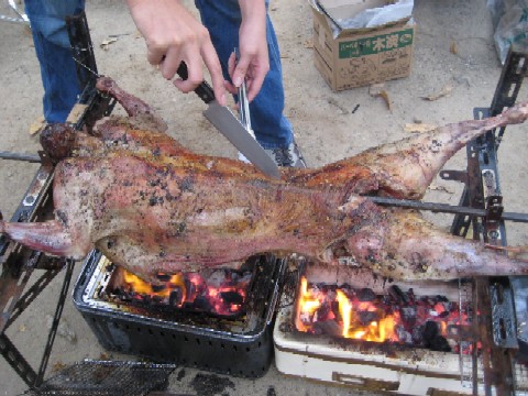 羊の丸焼き アウトドアレシピアウトドアハッカ