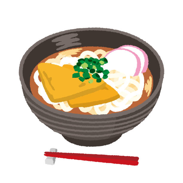 讃岐うどんのイラストフリーイラスト素材 変な絵.net