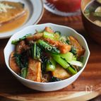 小松菜とまいたけのオイスター炒め