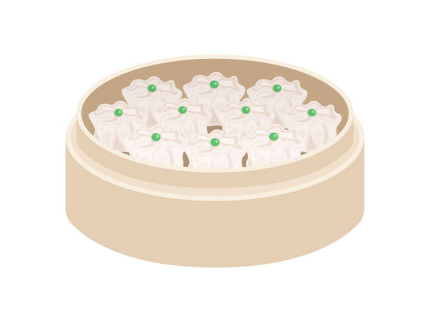 そんな楽しみ方が！しゅうまいイラストイラストレーターイラストグラムイラストレーション食べ物イラストいらすとぐらむシュウマイ焼売崎陽軒中華料理中華街キャッチボール野球illustrationdrawingすぐる画伯