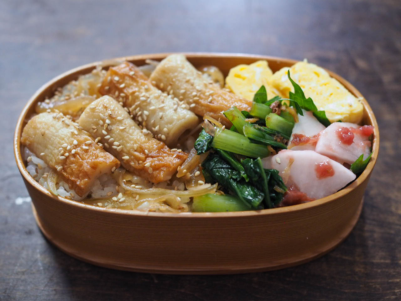 家つま ちくわとネギの生姜焼き♪