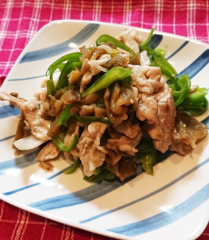 ザーサイと豚肉の炒め物