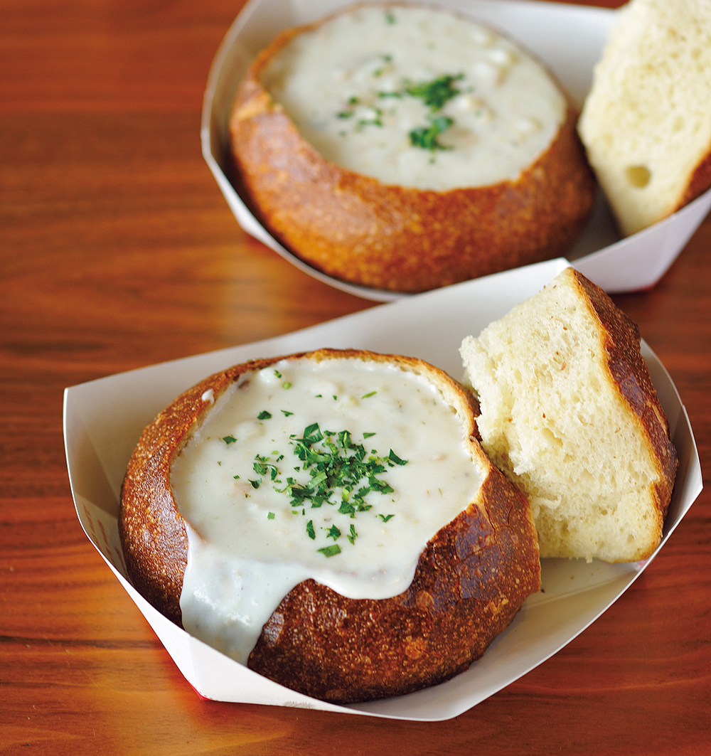 おさかなミンチのクリームチャウダ