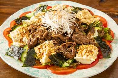 チョレギサラダ。簡単ドレッシングと韓国海苔のふりかけですぐ！カライチ