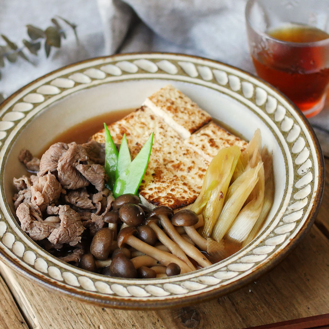ほっと温まる♪ 焼き豆腐とえのきの味噌汁