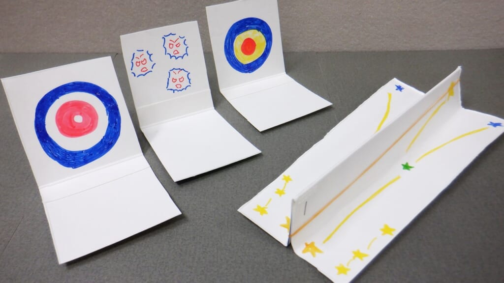 牛乳パックで！的当てゲームトモニテ