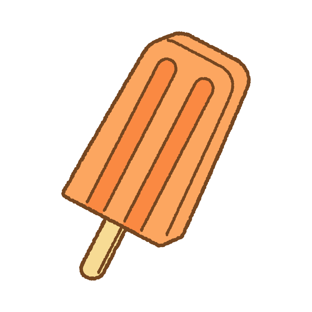アイスキャンディーのフリー素材 夏休み無料イラストかくぬる素材工房