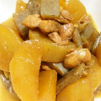 めんつゆで☆人参&大根&こんにゃくの煮物