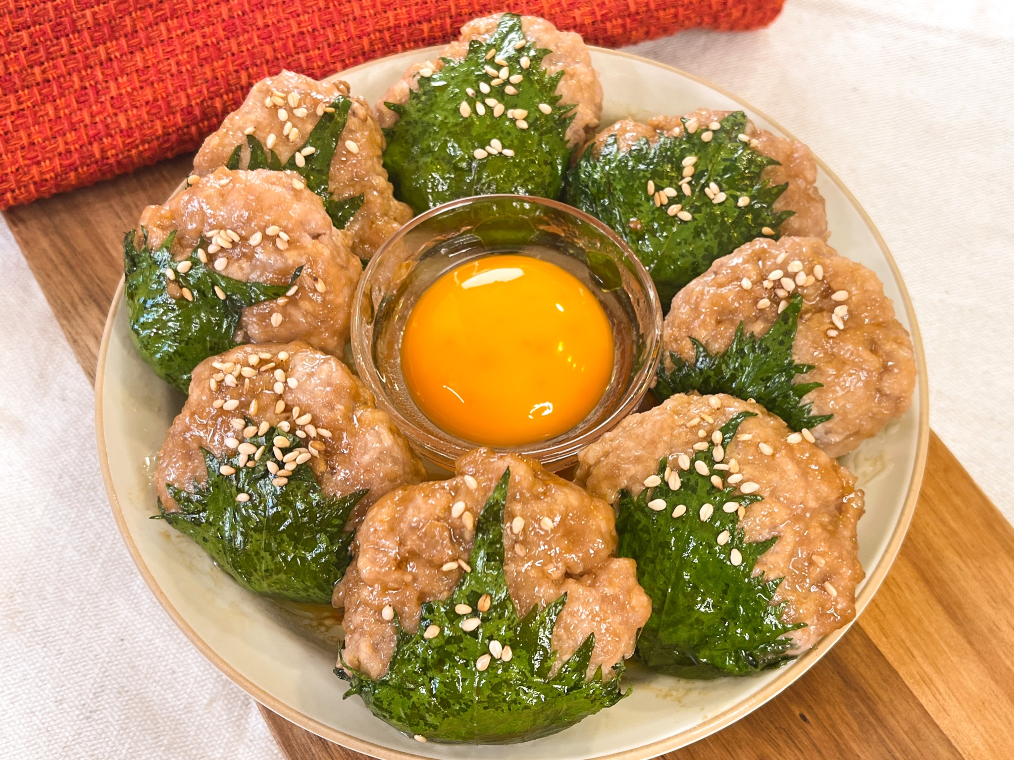 豚ひき肉の大葉巻つくね 豆腐入 ＊お弁当