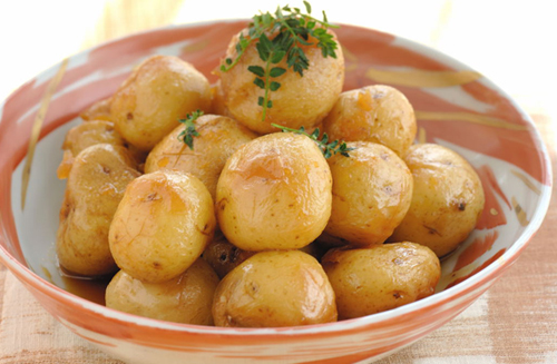 小玉じゃがいもの甘辛味噌炒め煮。味噌かんぷら –Organic Recipeオーガニックレシピ